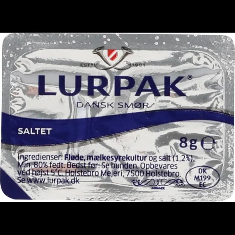 1981 Lurpak smør 8g kuvert