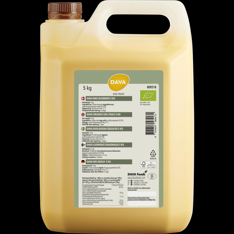 3918 ØKO Dava Blommer 5 liter