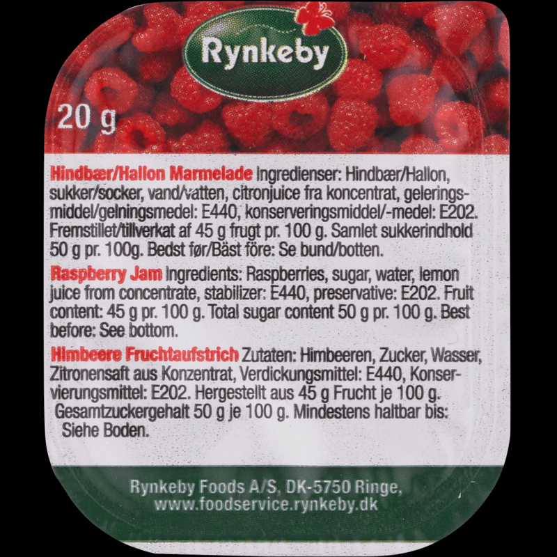 4372 Marmelade hindbær 20 g