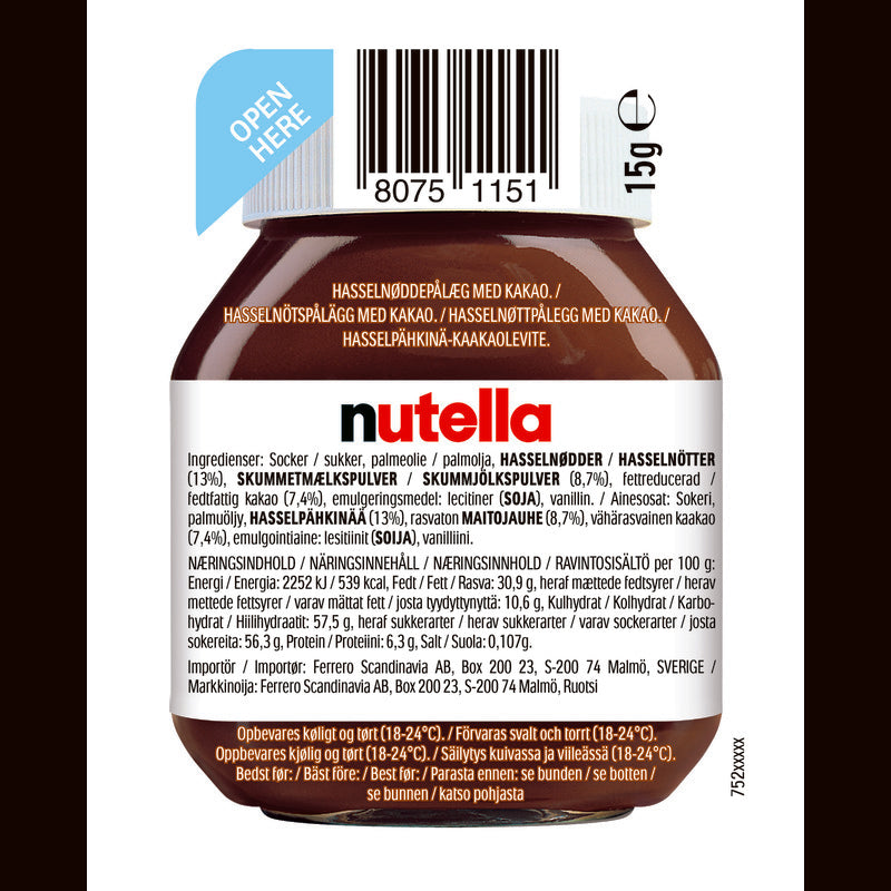 4462 Nutella mini 15 gr