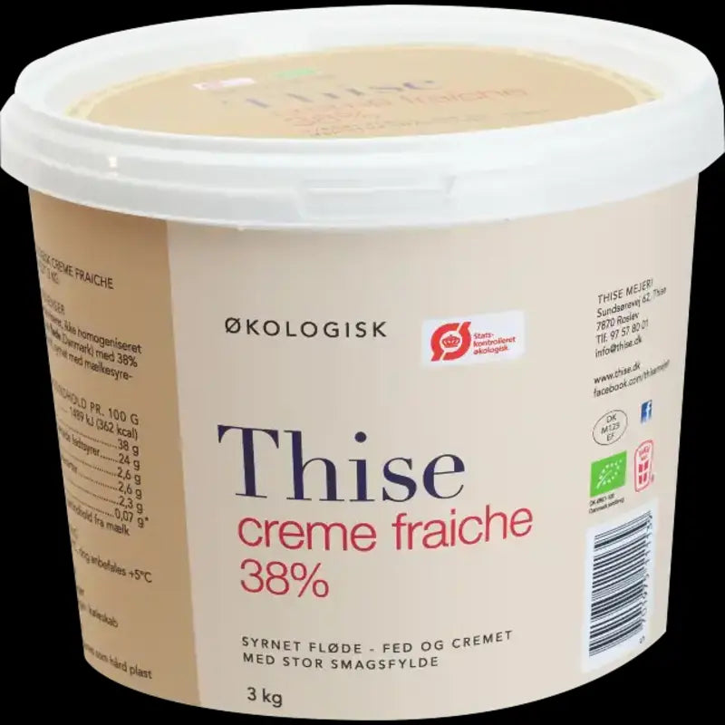 50434 ØKO Thise creme fraiche 38% 3 kg