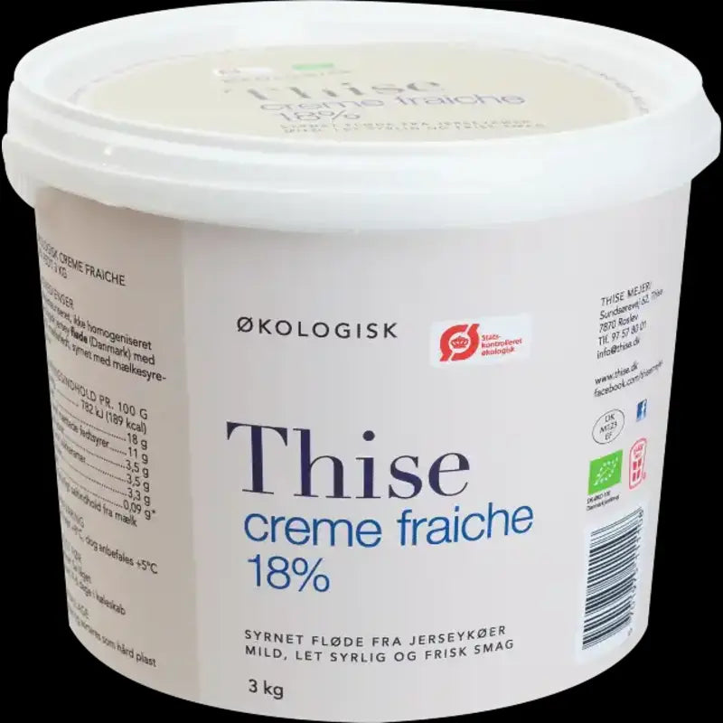 50435 ØKO Thise creme fraiche 18% 3 kg