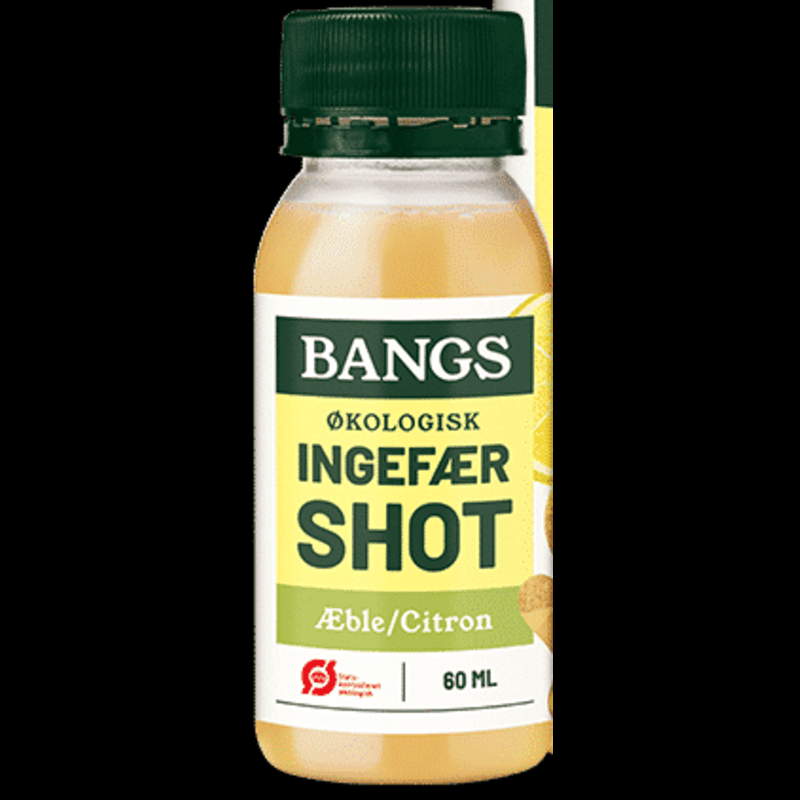 6162 ØKO Ingefær SHOTS 6 cl (25 stk) – Smørmanden