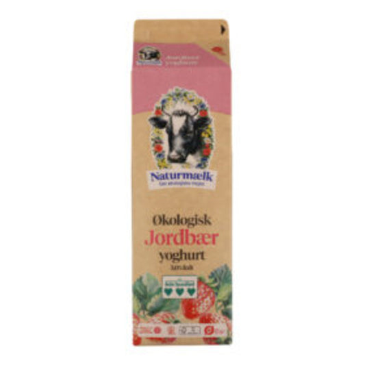 7342 ØKO Natur yoghurt jordbær 3,0%