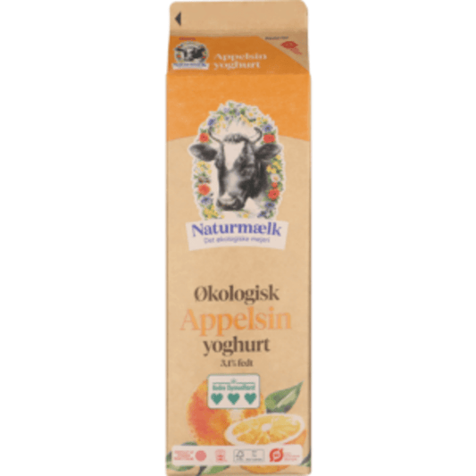 7344 ØKO Natur yoghurt appelsin