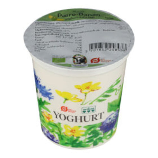 7133 ØKO Naturmælk Yoghurt pære/banan 150 ml.
