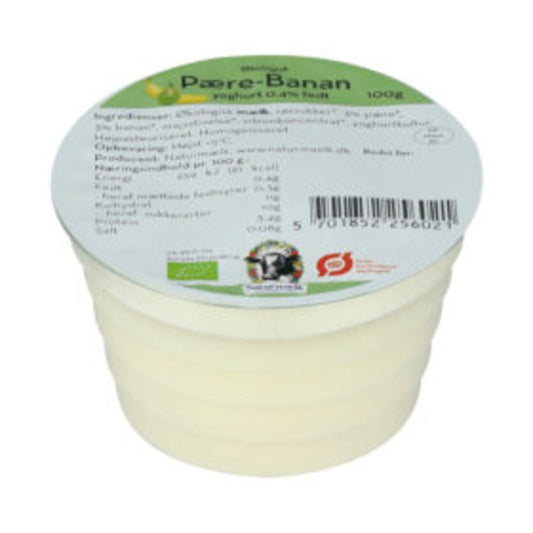 7739 ØKO Naturmælk yog. pæ/banan 100 ml.