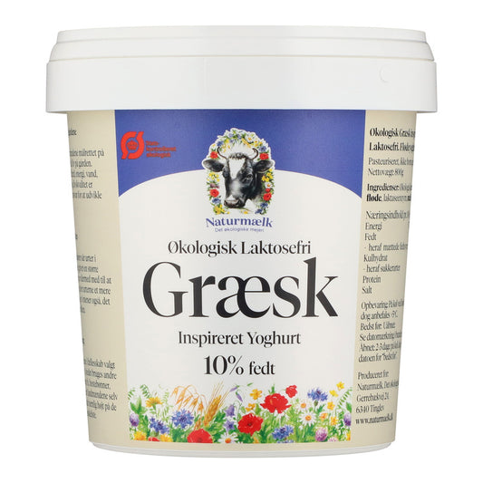 7465 ØKO Naturmælk Græsg yoghurt 10% LF 800g